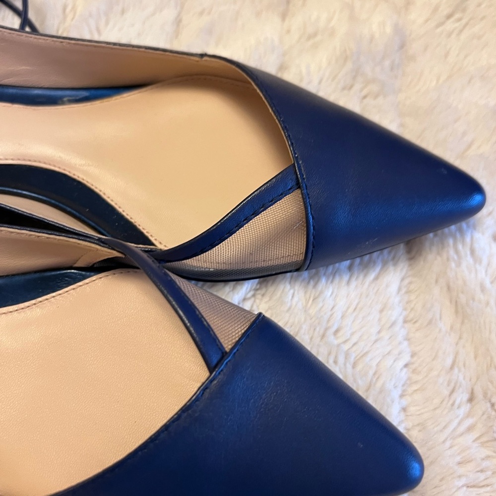 Rare NIB Misha Nonoo x Aldo RISE collaboration Aeaniel Lace-up Navy Flats - Picture 4 of 9